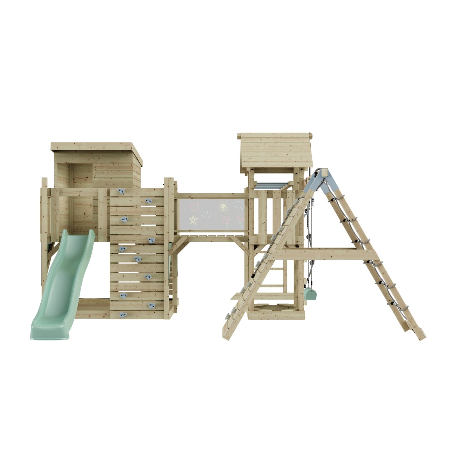 OutdoorToys Spielturm Tessa mit Kinderschaukel Mintgrün günstig online kaufen