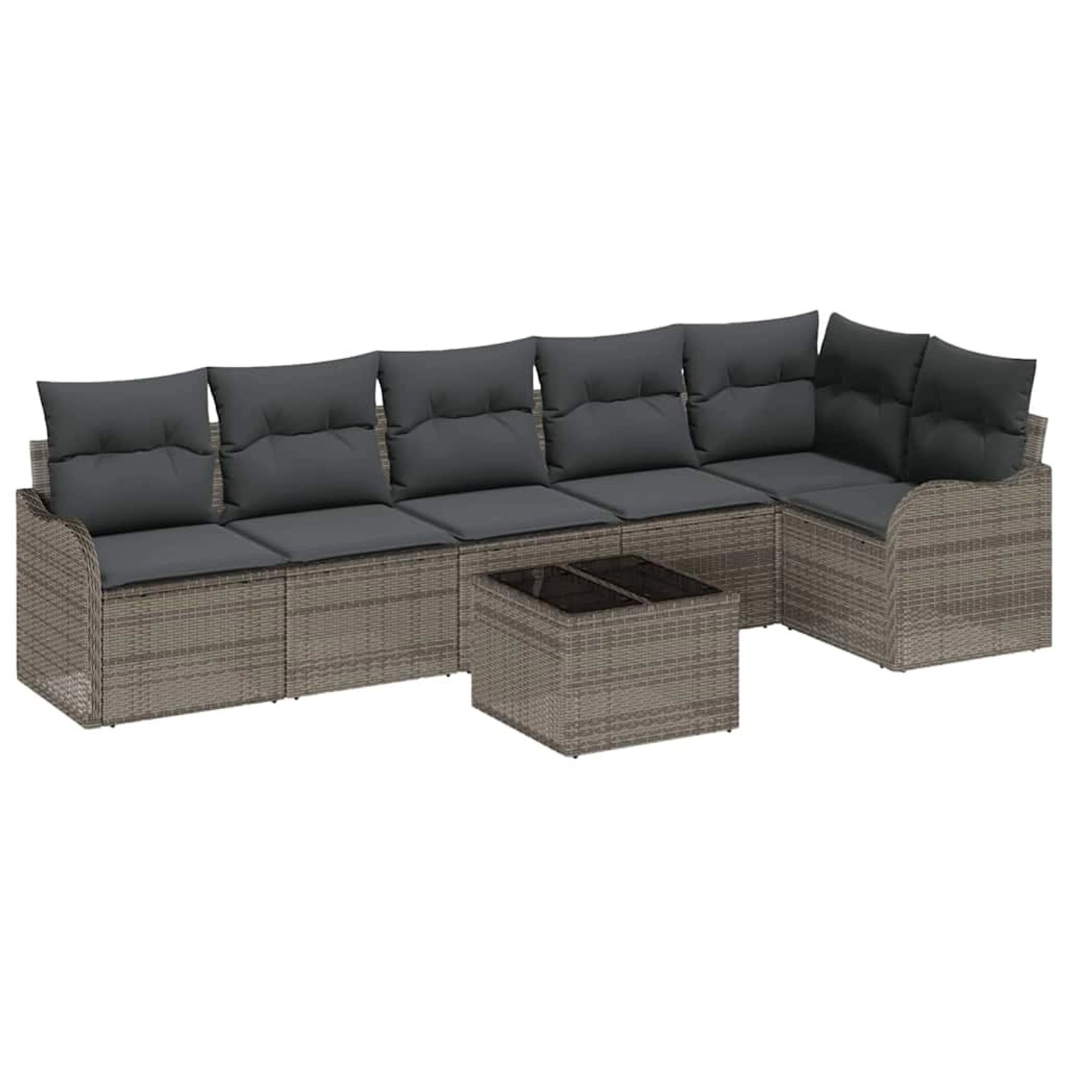 vidaXL 6-Teiliges Garten-Sofa-Set mit Kissen in Schwarz aus Polyrattan 3354 günstig online kaufen
