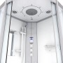 AcquaVapore Duschkabine 90x90 mit Regendusche, Handbrause und Bedienfeld.