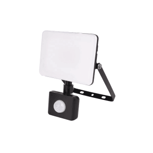 LUXULA LED-Außenstrahler mit Bewegungsmelder, 50W, neutralweiß, IP44, 5000lm.