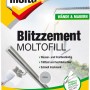Molto Blitzzement Moltofill, 1 kg, Grau. Schnell härtender Wand- und Deckenspachtel für innen und außen.