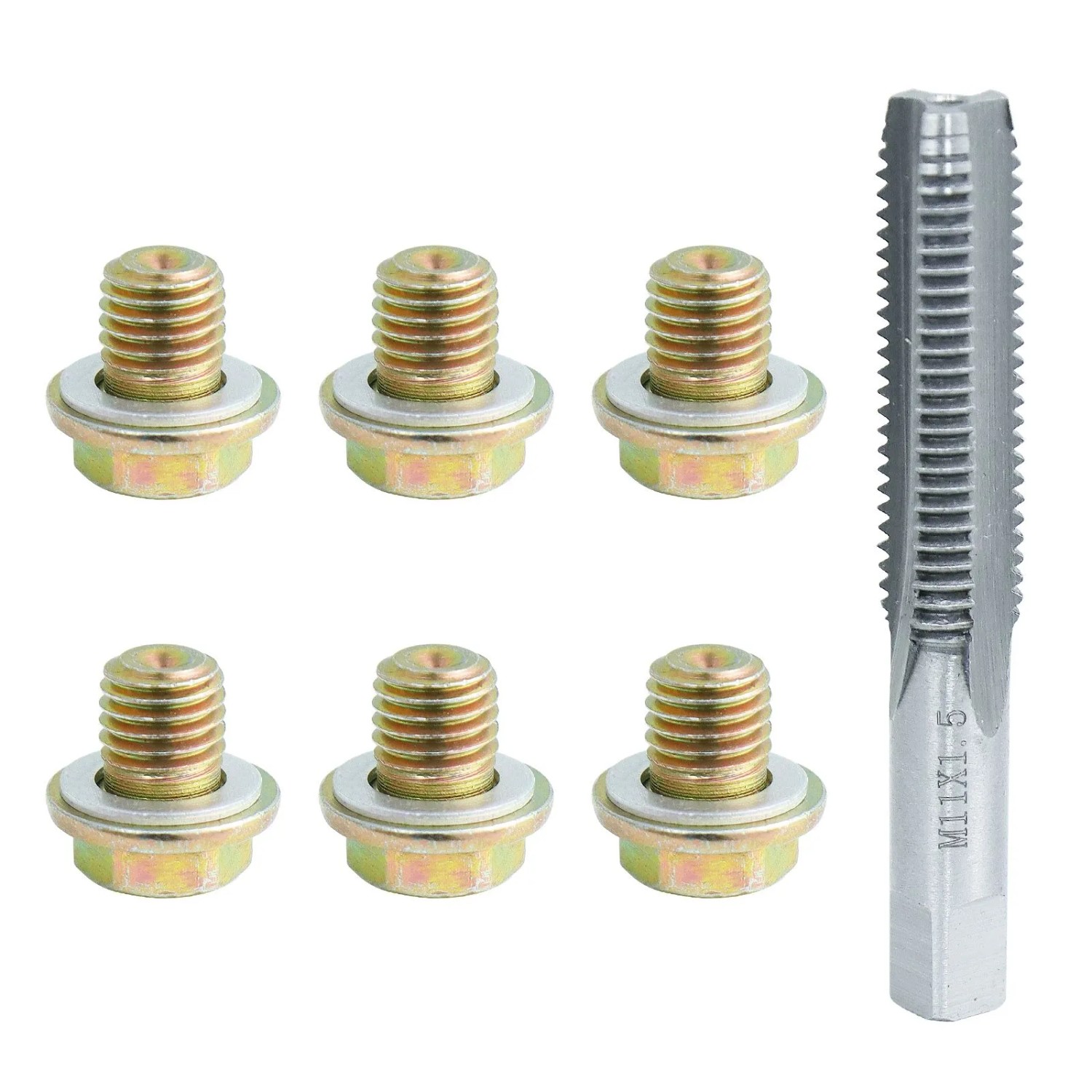 CCLIFE 13tlg Ölablassschraube Reparatur Satz M11x1,5mm Gewinde Reparatursatz für Ölablassschraube_3