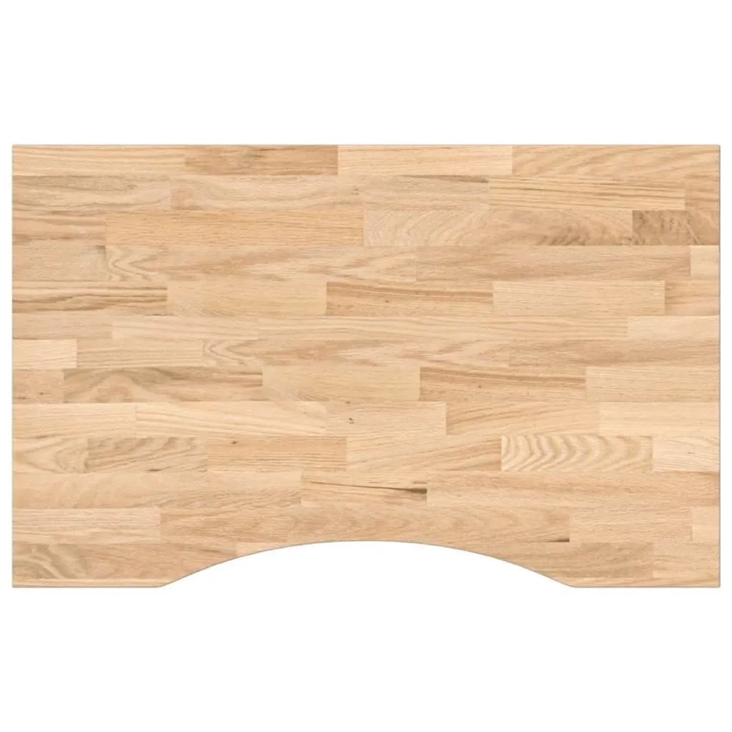 vidaXL Schreibtischplatte Unbehandelt 80x60x2,5 cm Massivholz Eiche 4009012