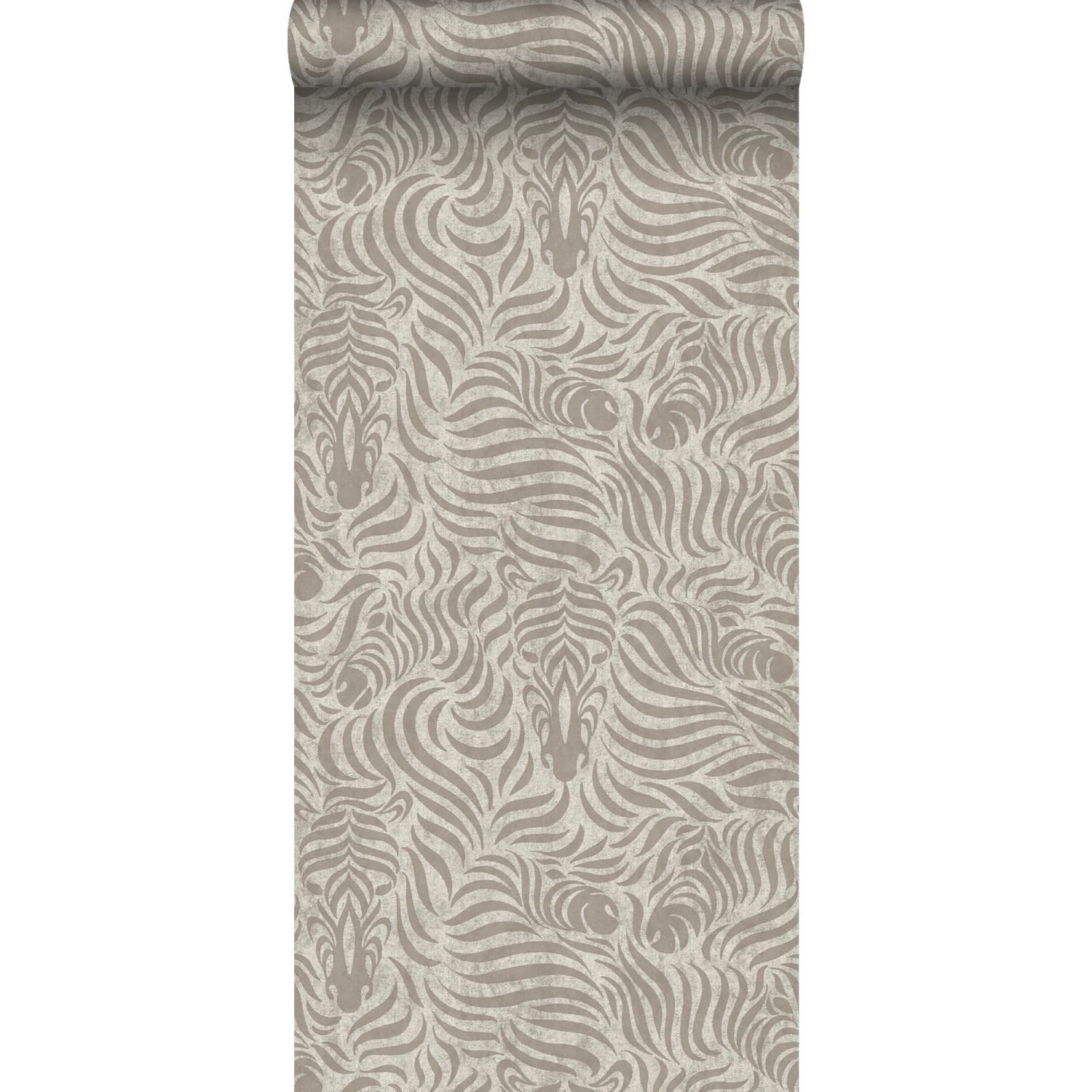 Sanders & Sanders Tapete Zebras Grau 53 cm x 10 m günstig online kaufen
