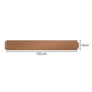 Braune OK-Living Rasenkante, 100x14 cm, zur Beetbegrenzung und Rasenpflege.