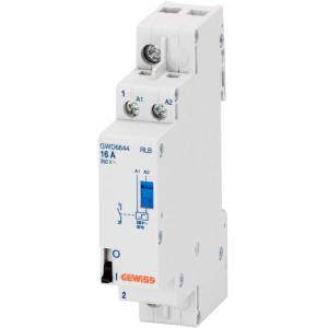 Gewiss Stromstoßschalter, 1-Schließer für Verteilereinbau.