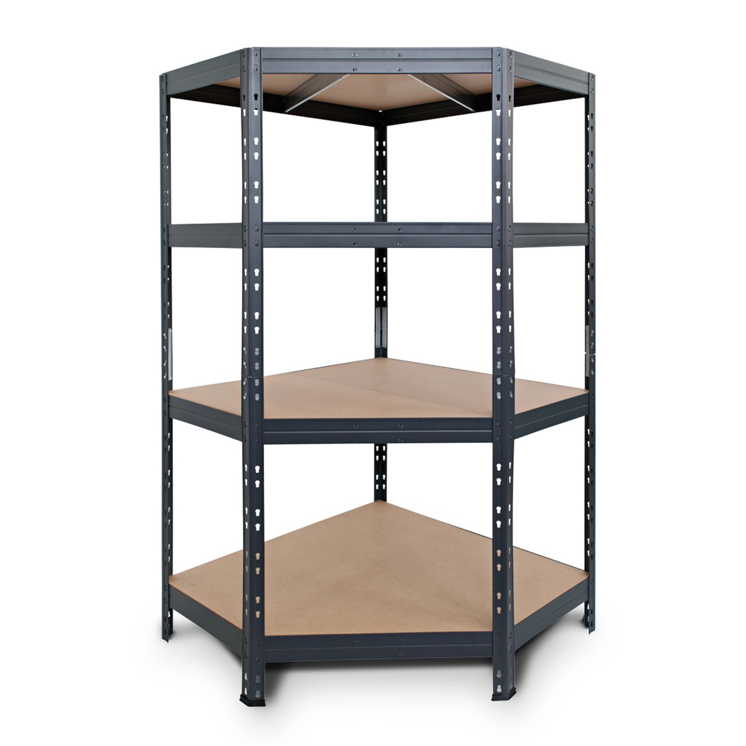 Ar Shelving Rivet Eck-Schwerlastregal 180 x 90 x 45 cm 4 Böden Anthrazit FS günstig online kaufen