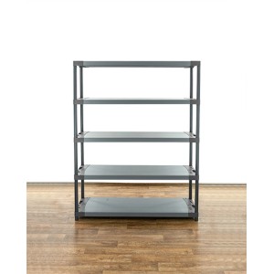 Graues PROREGAL Kunststoffregal Big Grey Bear mit 5 Böden, ideal für Keller und Garage.