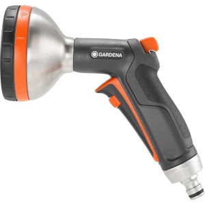 Gardena Premium Multibrause: Handbrause mit 5 Strahlarten für die Gartenbewässerung.