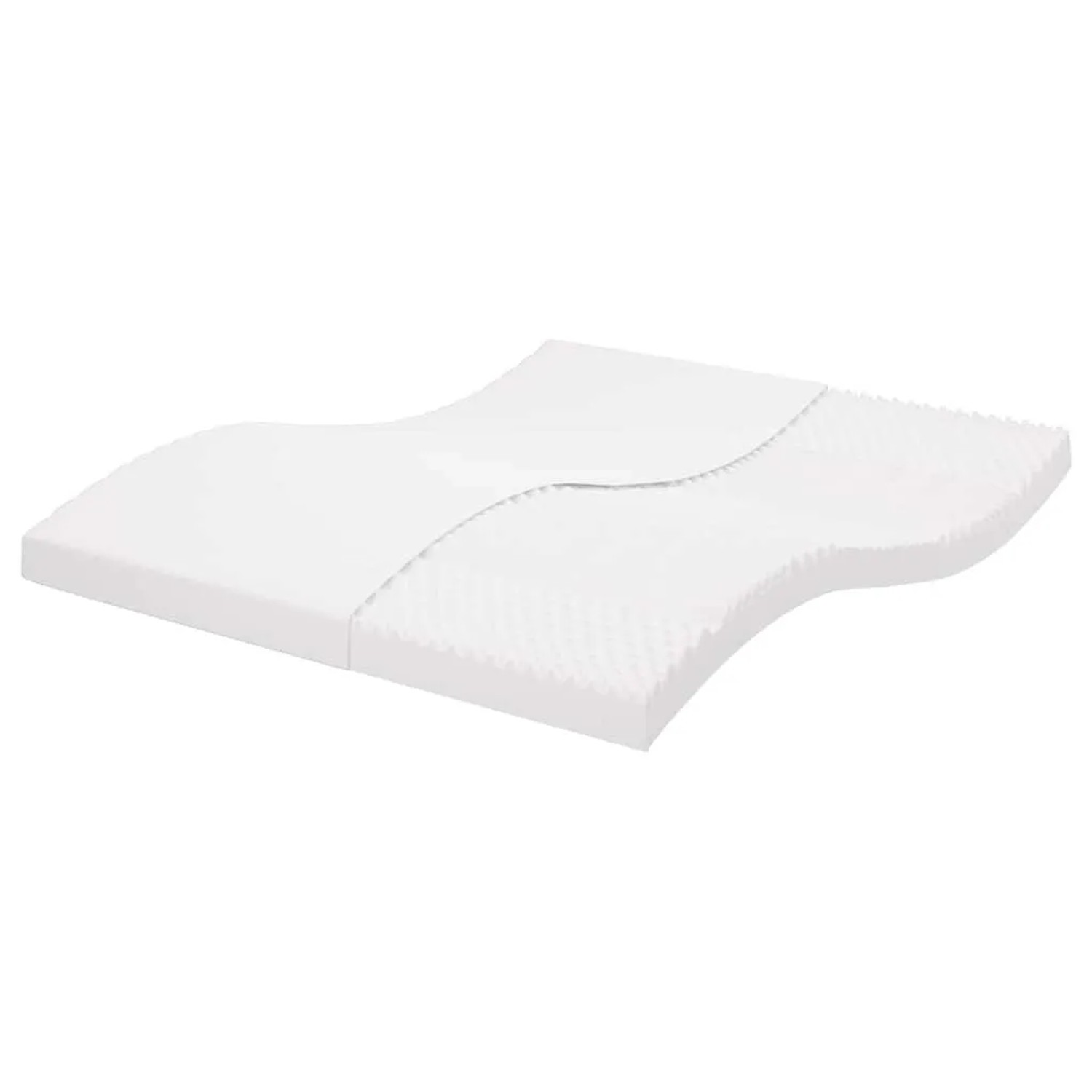 vidaXL Schaumstoffmatratze Weiß 200x210 cm 7-Zonen Härtegrad 20 ILD 4016653