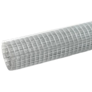 vidaXL Drahtzaun Verzinkter Stahl 25x1,5 m Silbern 143621