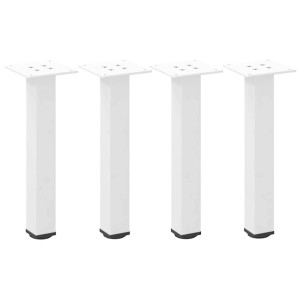 vidaXL Couchtischbeine 4 Stk Weiß 42-44 cm Stahl 4012453