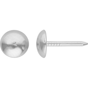 Vernickelte LUX Polsternägel, 9x12,5 mm, 55 Stück, für Möbelpolsterung.