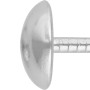 Vernickelte LUX Polsternägel, 9x12,5 mm, 55 Stück, für Möbelpolsterung.