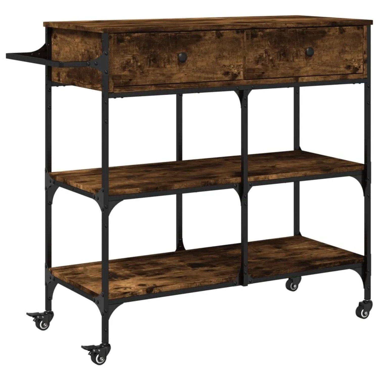 vidaXL Küchenwagen Räuchereiche 105x42x95 cm Holzwerkstoff 842378