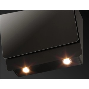 Schwarze PKM Kopffreihaube S3-60 ABTZ mit LED-Beleuchtung, Energieeffizienzklasse A.