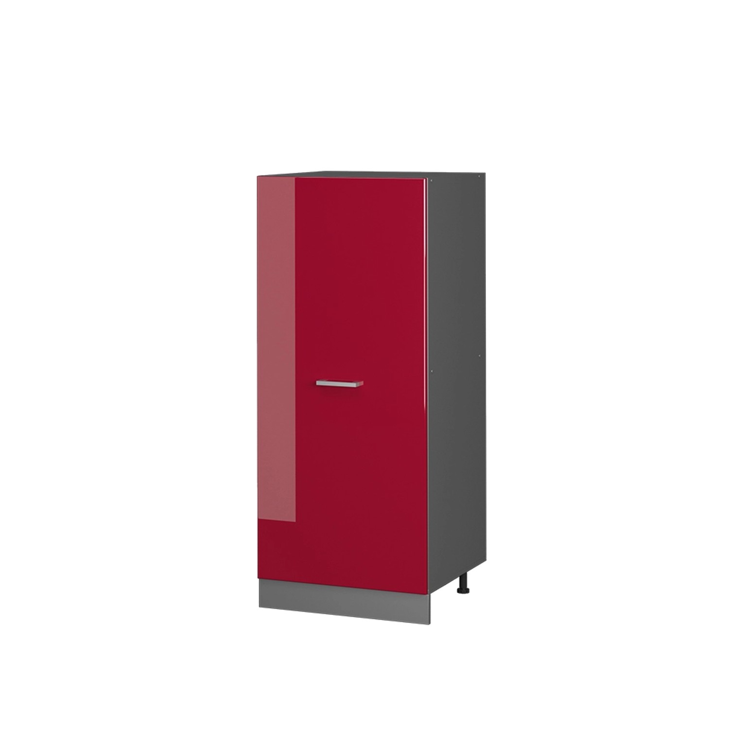 Thumbnail - Vicco Hochschrank R-Line Küchenkommode Bordeaux Hochglanz/Anthrazit 60 cm