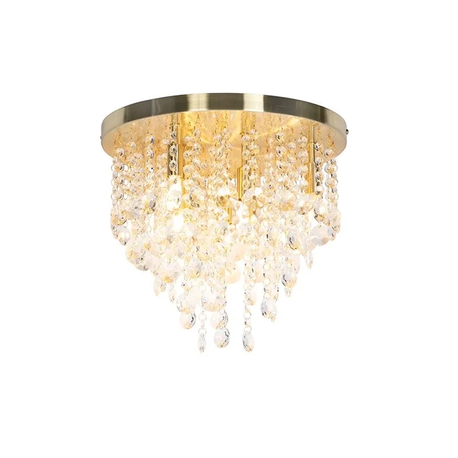 QAZQA Klassische Deckenleuchte Gold   Messing 35 cm Medusa