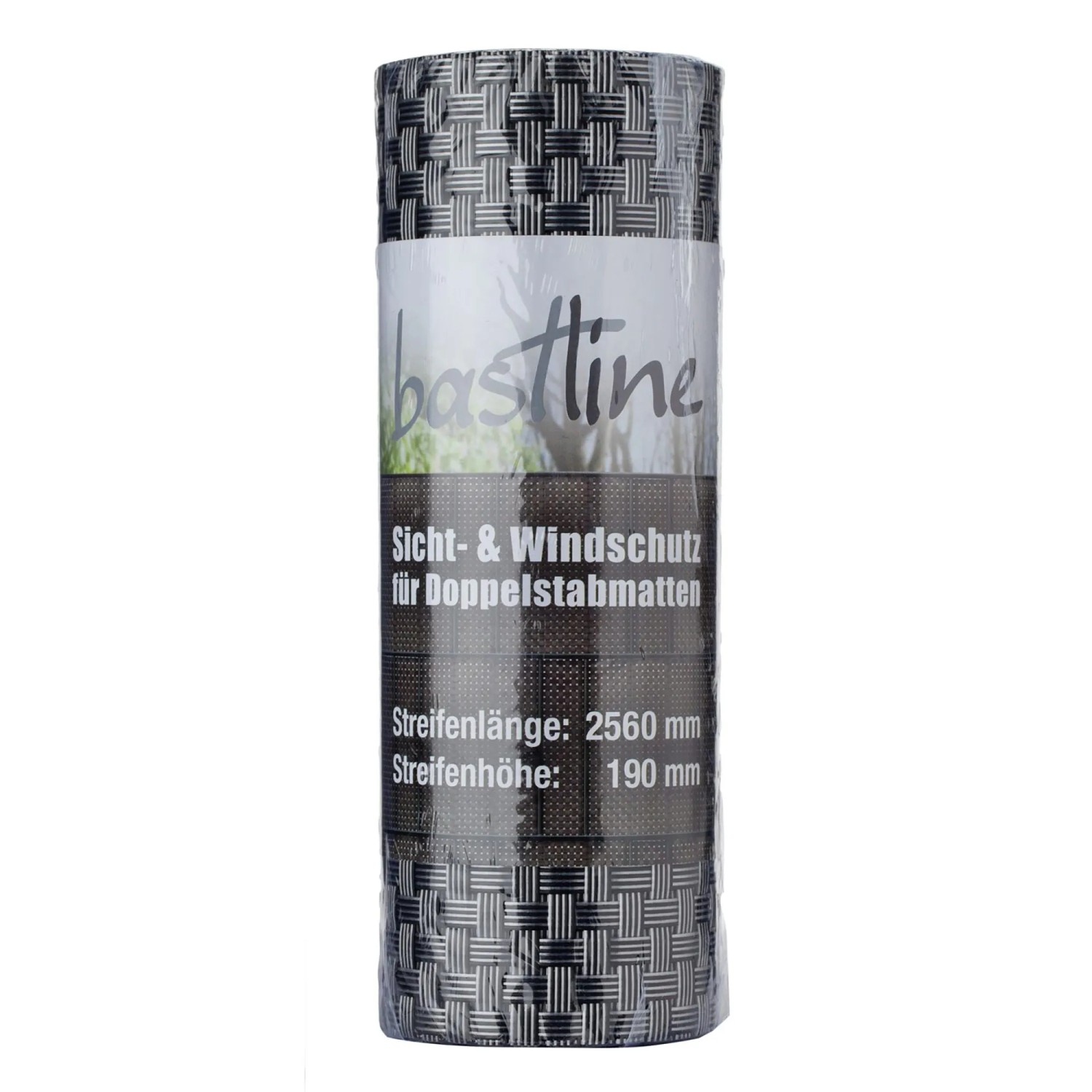Deutsche Zauntechnik Sichtschutzstreifen Bastline 10 m x 2,56 m Silber
