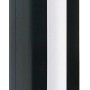 Weiße Solar-LED-Lichtleiste (176cm) für WPC-Steckzaun-System, zur dekorativen Beleuchtung von Zaunpfosten.
