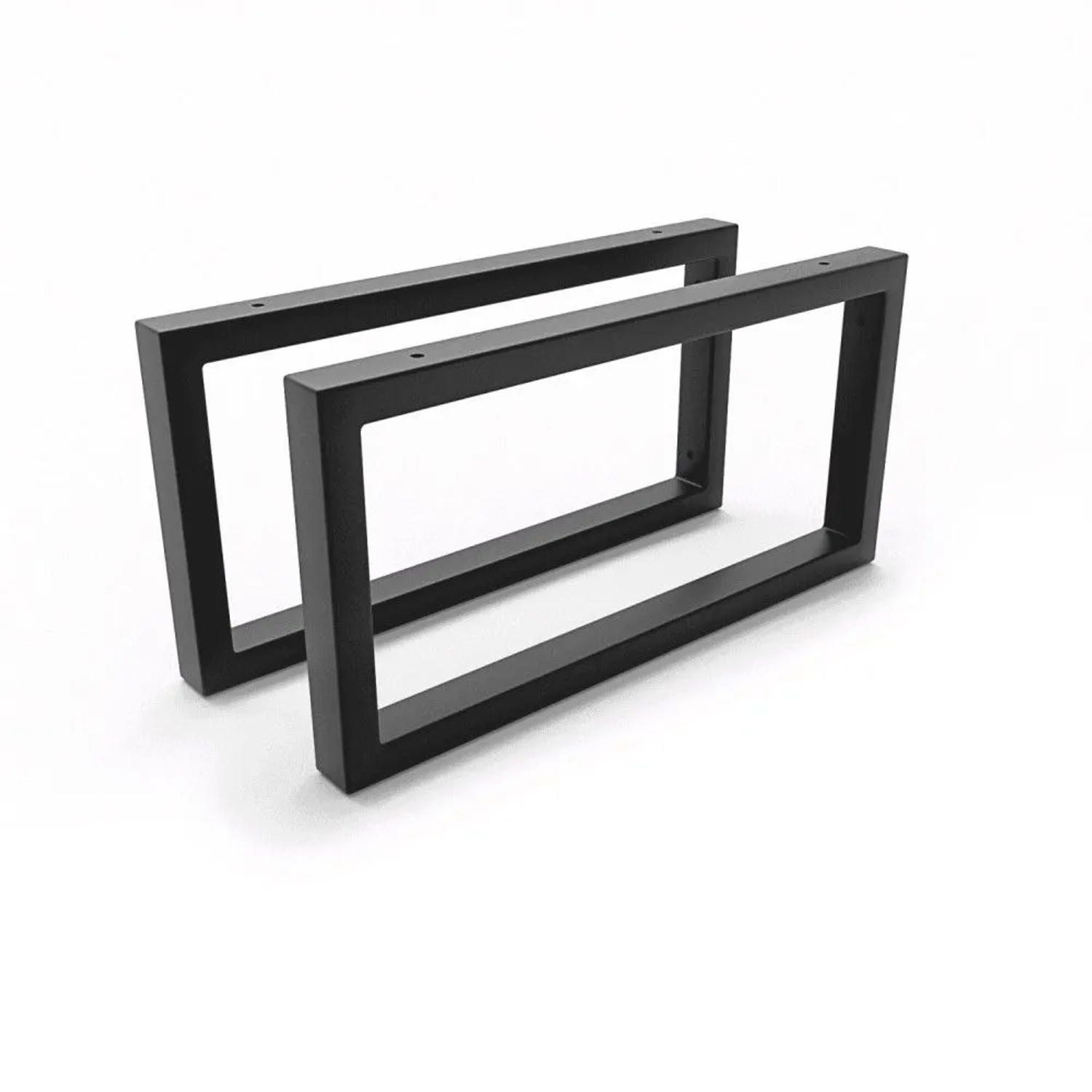 HEVVA Waschtischhalterung RHEIN 20 cm Hoch 40 cm Tief 2er Set Schwarz