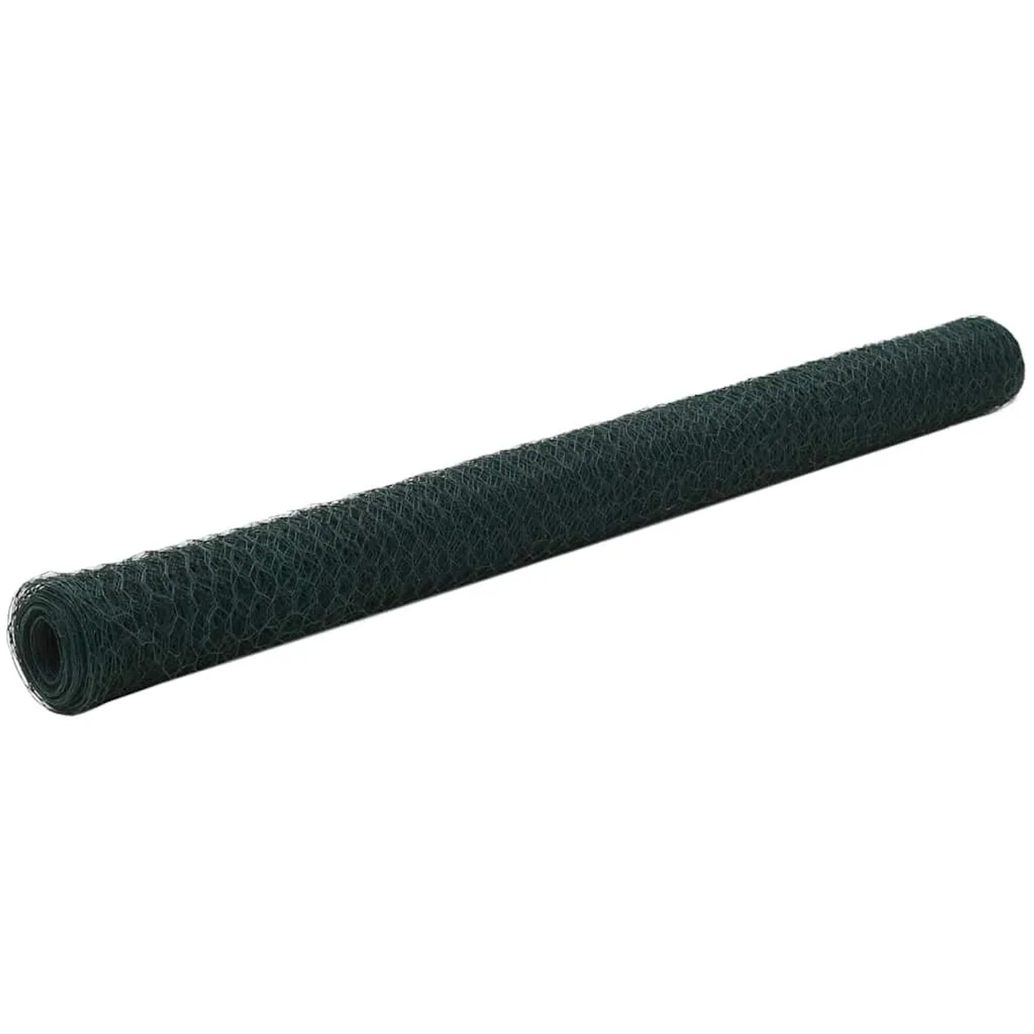vidaXL Drahtzaun Stahl mit PVC-Beschichtung 25x1,5 m Grün 143267