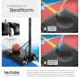Freistehender Tectake Basketballkorb Dirk Outdoor mit Rollen, höhenverstellbar und befüllbarem Standfuß.