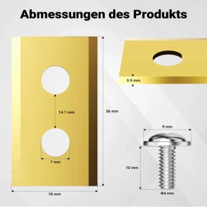 Wiltec Rasenroboter Messer Set Titan 36X18Mm 18 Stück Mähroboter Rasenmäher
