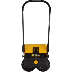 Texas Kehrmaschine MS 550 in Gelb und Schwarz. Ideal für Innen- und Außenbereiche.