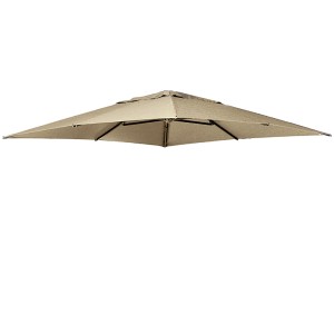 Ersatzbezug in Taupe für Sun Garden Easy Sun Ampelschirm, 320x320 cm.