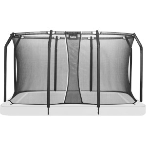 Salta Sicherheitsnetz Ground für Trampolin, 366x244 cm, mit selbstschließendem Eingang.