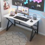 Rebiko Weißer Moderner Gaming-Computertisch für Gamer Loft Groß 120 cm_8