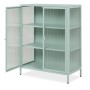 Furn.Design Vitrine Metall Mintgrün 80 x 102 cm 2-türig 3 Fächer Maram_10