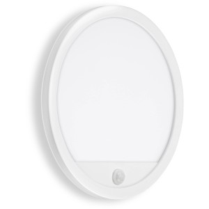 Weiße Telefunken LED-Außenwandleuchte Nizza mit Bewegungsmelder, 15W.