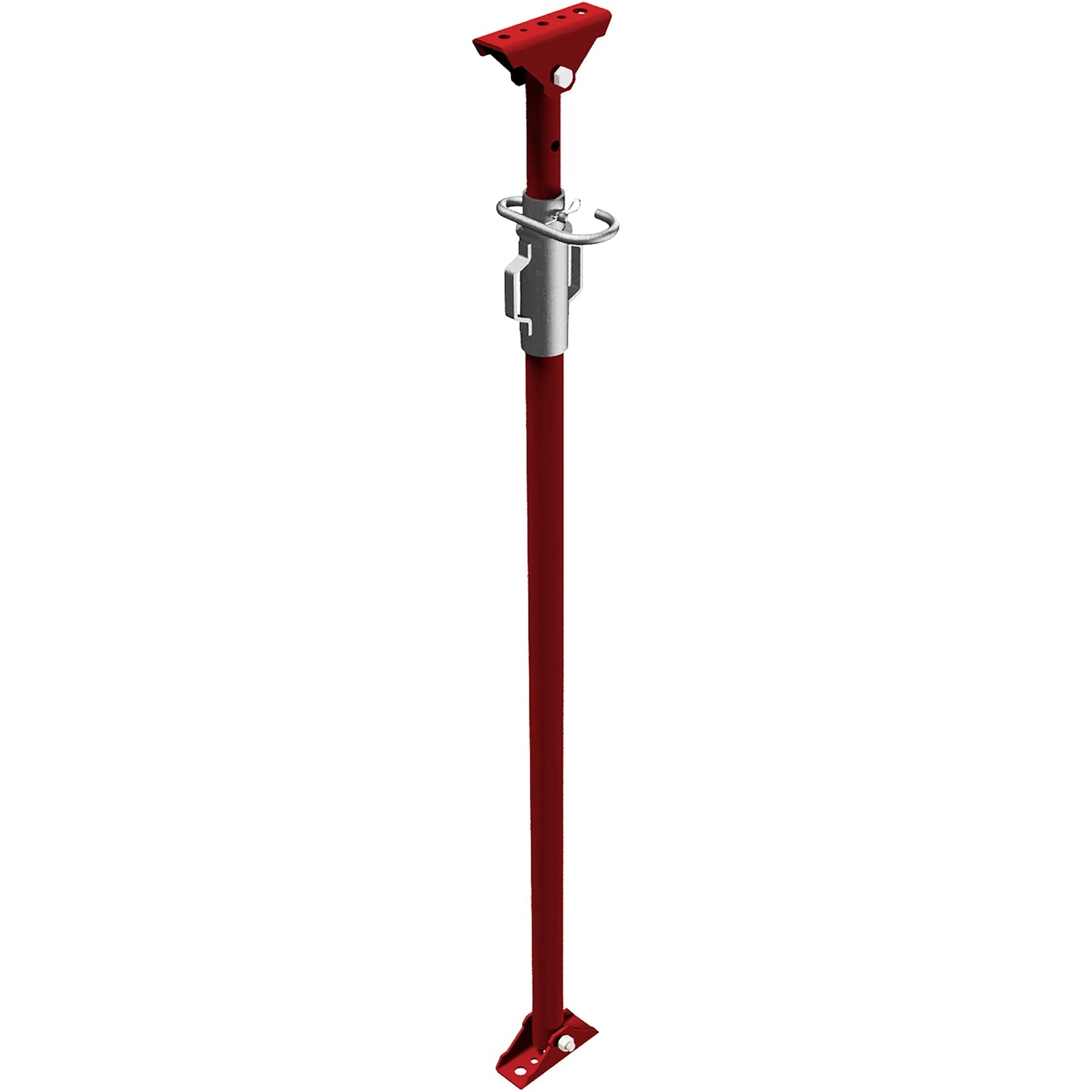 Schake Schrägstütze Lackiert Verstellbereich 180 cm - 292 cm Rot