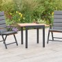 Merxx Athos Gartenmöbel-Set: Klappsessel mit Auflagen und Ausziehtisch aus Akazie, ideal für Balkon/Terrasse.