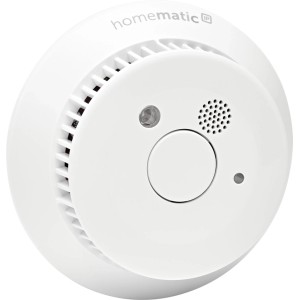 Homematic IP Rauchwarnmelder mit Q-Label, weiß, für Smart Home Sicherheit.