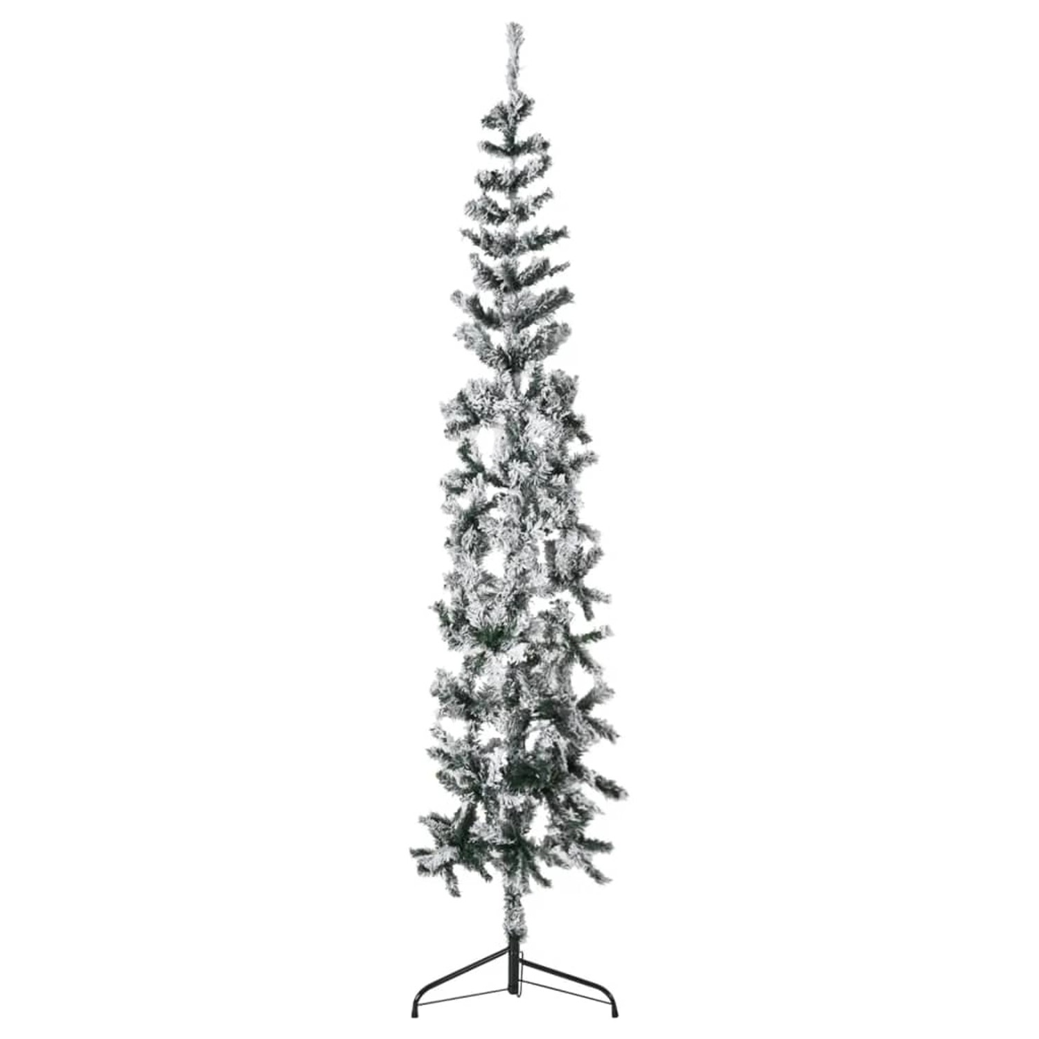 Thumbnail - vidaXL Künstlicher Halb-Weihnachtsbaum mit Schnee Schlank 180 cm