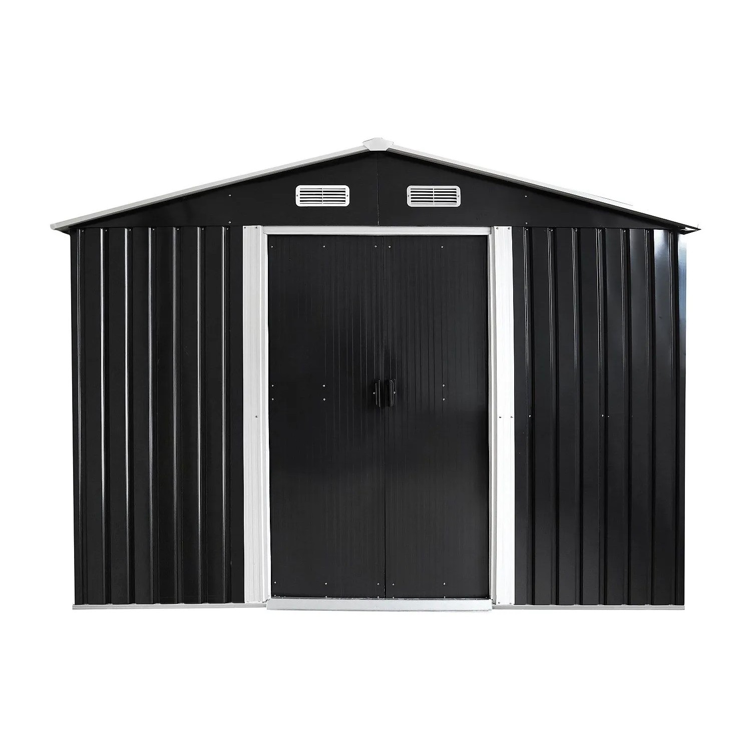 Vente-unique Schrebergartenhaus Manso Anthrazitgrau 247 cm