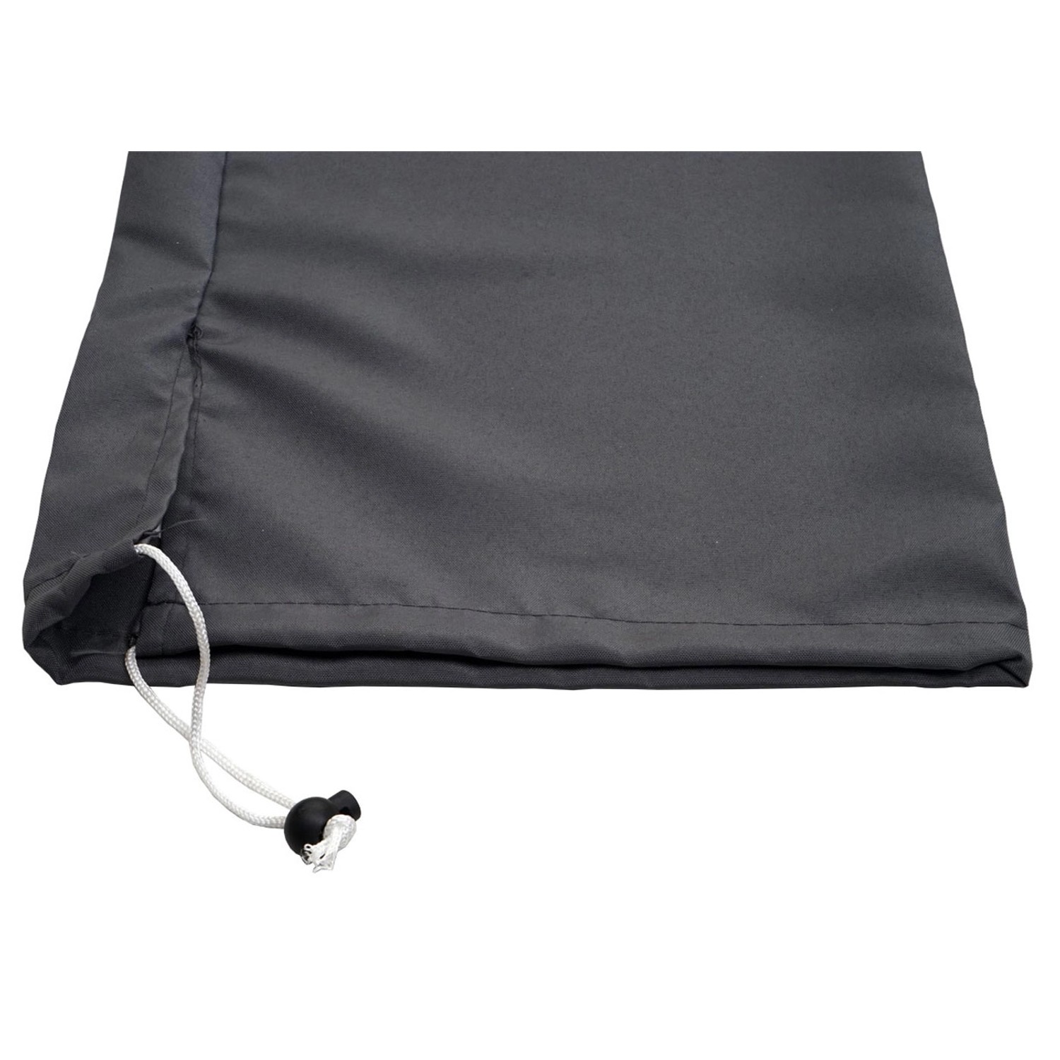 Anthrazitfarbene Schutzhülle für MCW Sonnenschirm Lorca (2,70m) mit Kordelzug.