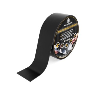 Schwarzes HSS Dach Reparaturband auf Rolle, 5 cm x 5 m, für Bauabdichtungen. Witterungsbeständig und wasserdicht.