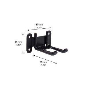 Wagner Wandhaken Hooks4tools Double, 70x80x45 mm, Stahl, Schwarz.