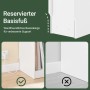 SoBuy 2er Set Nachttisch Schmal mit Steckdose 20cm Breite Nischenschrank 20x60x35cm FBT111-E-WNx2_4