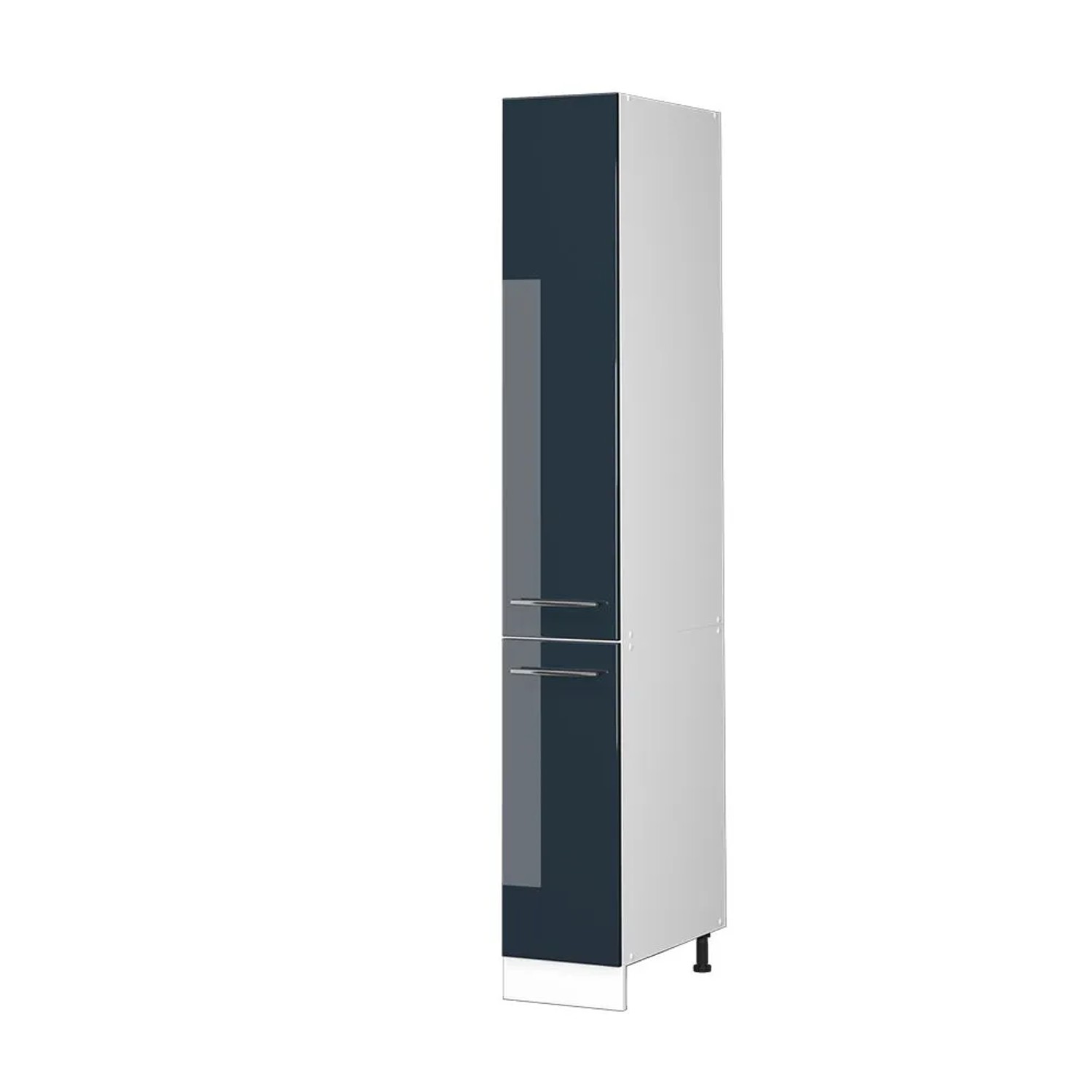 Vicco Apothekerschrank Fame-Line Medizinschrank für die Küche DunkelBlau Hochglanz Weiß 30 cm