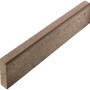 Brauner Tiefbordstein aus Beton, 8x30x100 cm, für Beet- und Wegbegrenzungen im Garten.