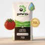 Galamio Tomaten- & Gemüseerde 70l Sack mit Tomaten- und Wassertropfen-Symbolen für gesundes Pflanzenwachstum.