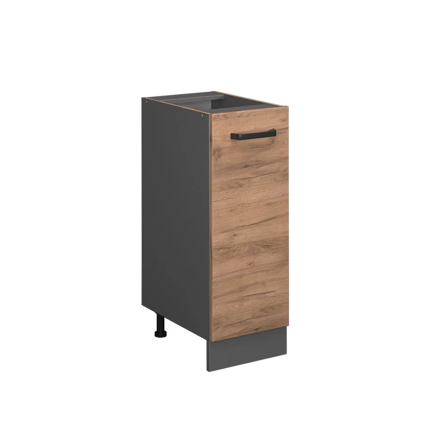 Vicco Apothekerschrank R-Line Goldkraft Eiche Anthrazit 30 cm ohne Arbeitsplatte