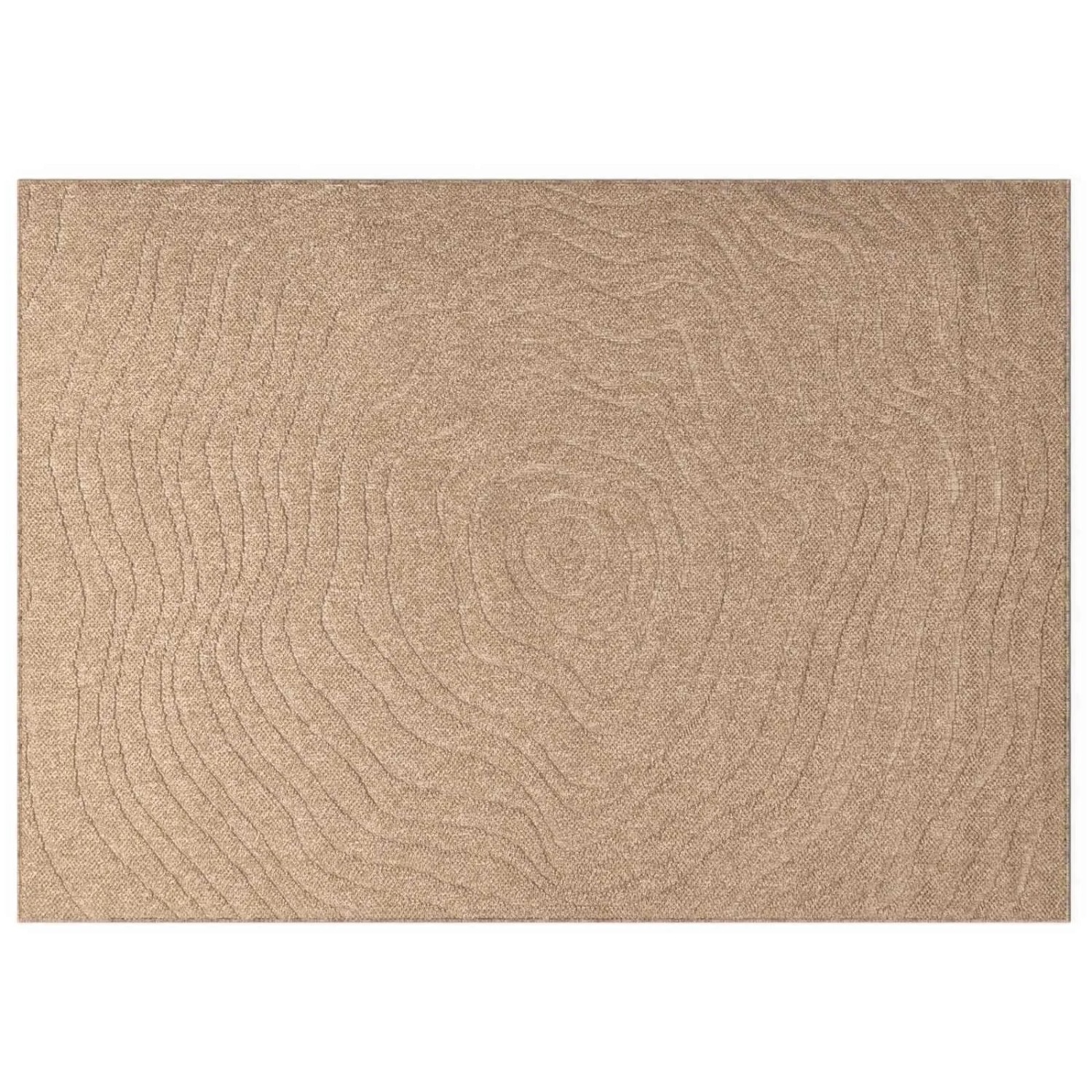 vidaXL Bereichsteppiche Moiré AGIRA Natur 340 x 240 cm Polyester 42022540