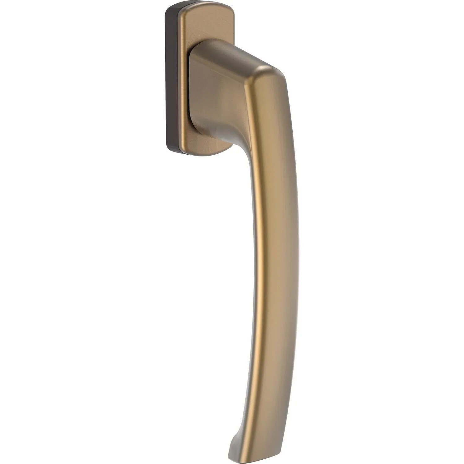 Maco Fenstergriff Harmony Höhe 58mm mit Nocken 10/12mm & Vierkantstift 7x32mm Griff für Fenster Aluminium Bronze Eloxiert