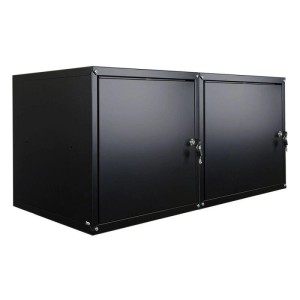 PROREGAL Mega Deal 2x Schließfachwürfel Cubic XL HxBxT 45 x 45 x 45 cm Schwarz